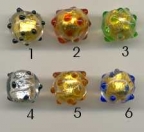 "Mine" Beads, 14mm Foil Beads